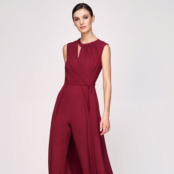 Kay Unger Isaline Walk Thru Jumpsuit NWT - Picture 1 of 5